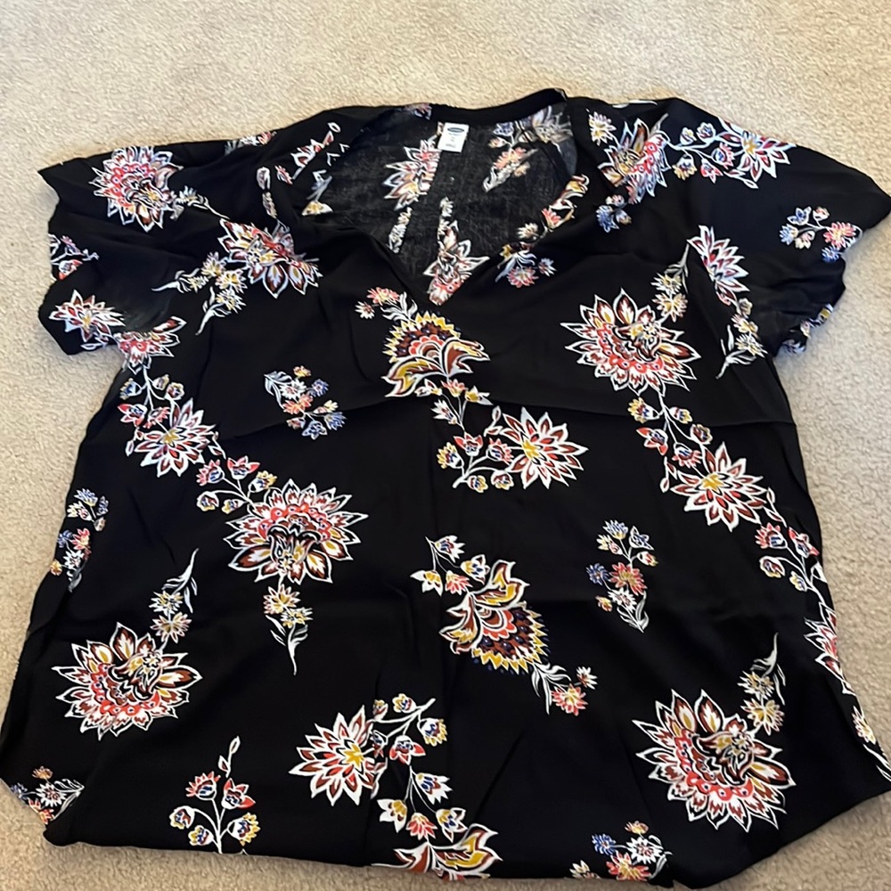 Printed tunic top